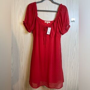 NWT Little Red Dress!  “Rewind” Light & Flowy !  XLarge